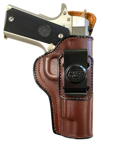 Iwb brown leather holster - brown,